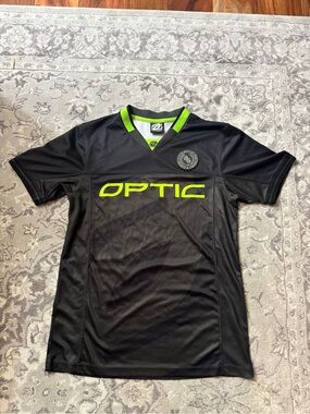 Optic Gaming Black & Lime Green Team Jersey - Optic